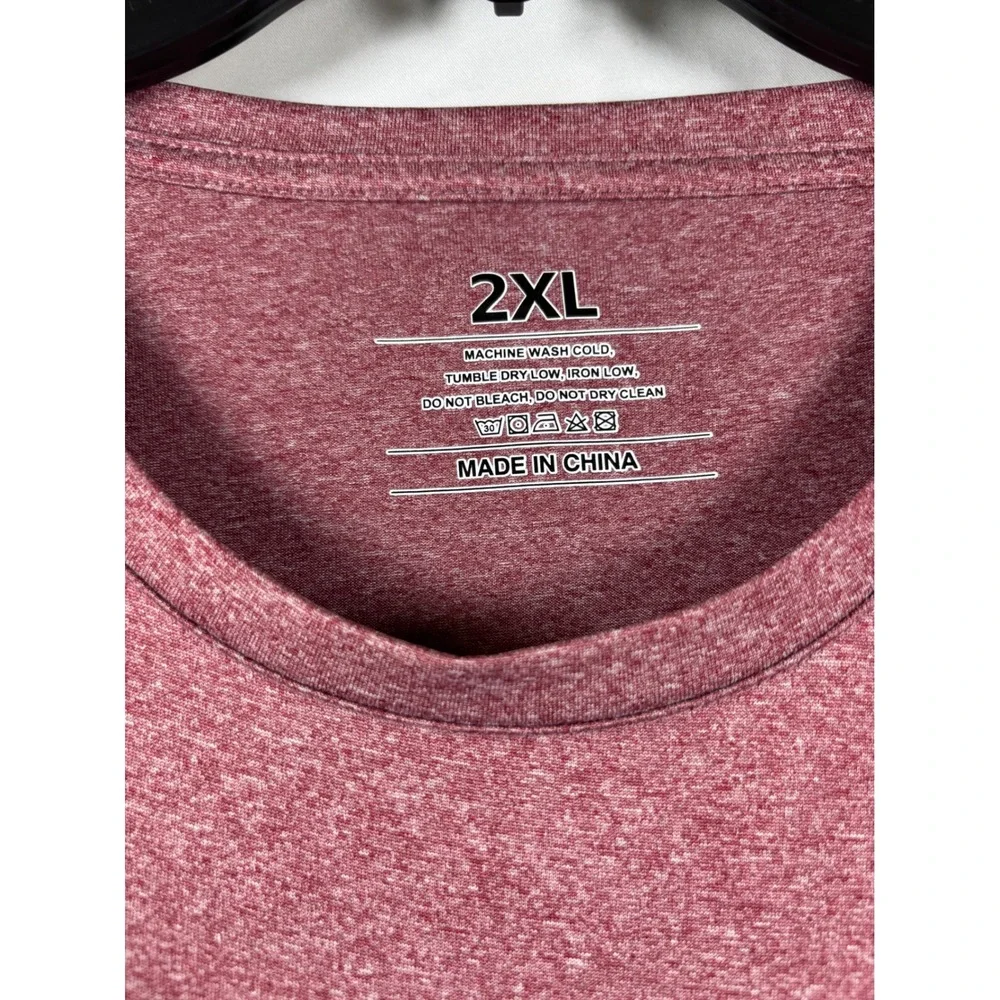 Lot of 4 Mens 2XL Heathered Performance T-Shirts Short Sleeve Crew Neck Basics - Picture 3 of 13